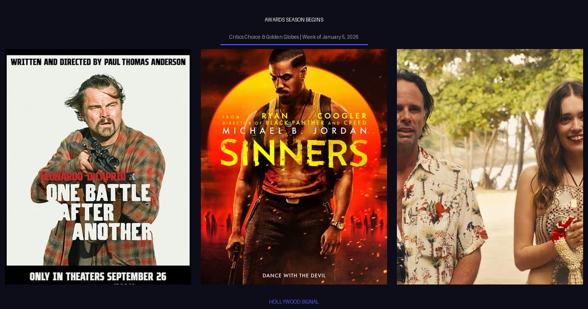 Jumpstart: Your Week Ahead in Hollywood -Jan 5, 2026